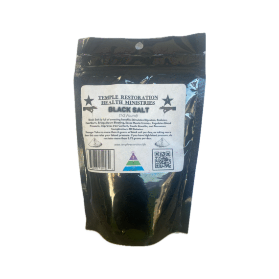 Black Salt | 1/2 lb | Temple Restoration Health Ministries