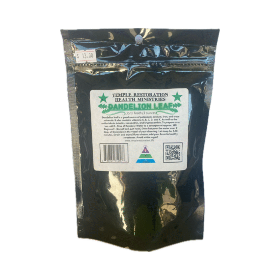 Dandelion Leaf | 3 oz | Temple Restoration Health Ministries
