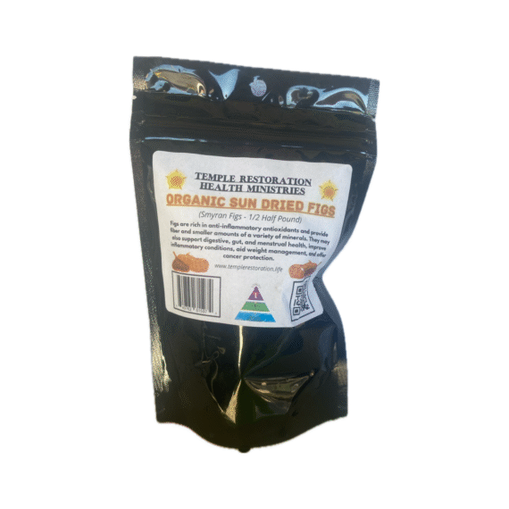 Organic Sun Dried Figs | 1/2 lb | Temple Restoration Health Ministries
