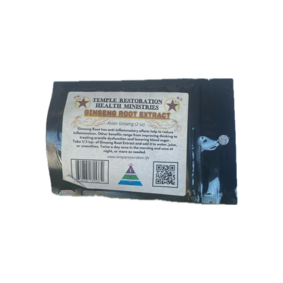 Ginseng Root | Extract | 2 oz | Temple Restoration Health Ministries