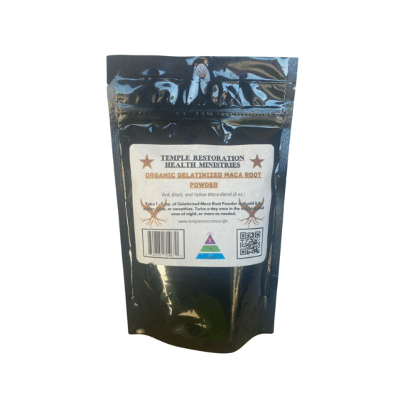 Gelatinized Maca Root Powder | 8 oz | Temple Restoration Health Ministries